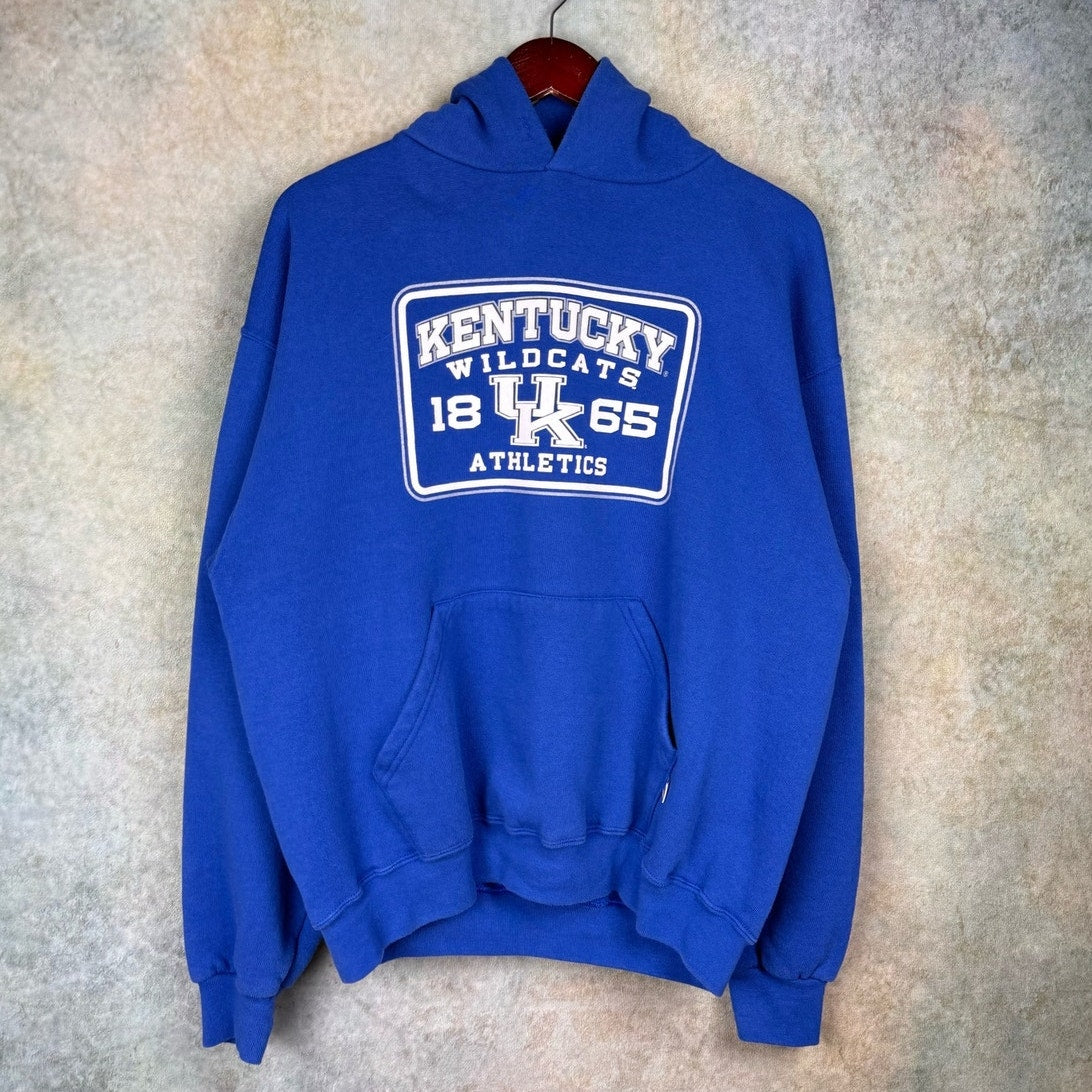 VTG 90s Kentucky Wildcats Hoodie Sweatshirt L