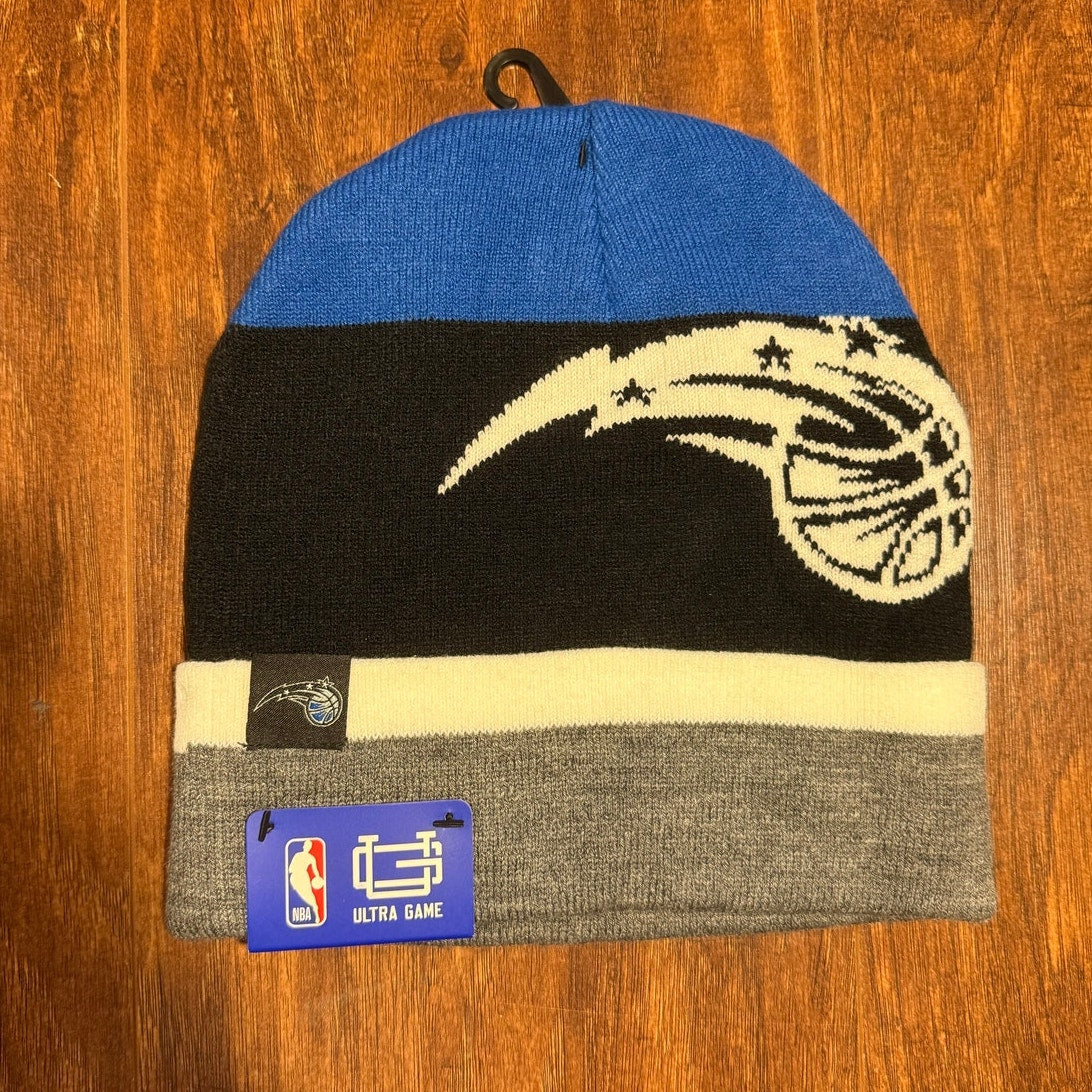 Orlando Magic NBA Ultra Game Beanie Hat NWT Basketball Sports Blue Gray White