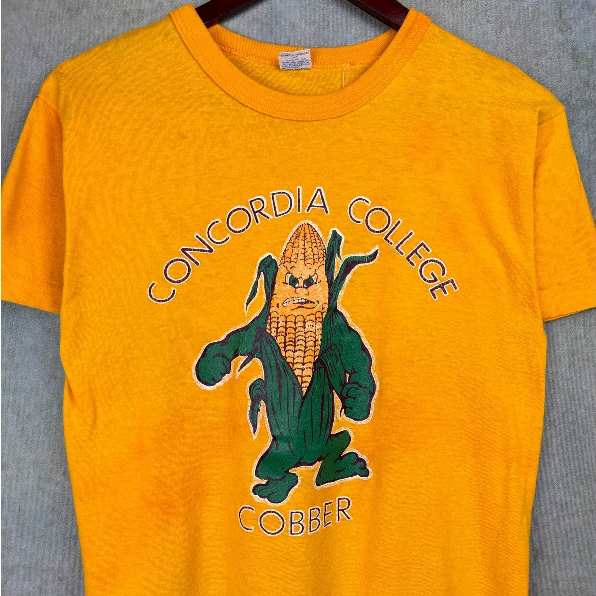 VTG 80s Champion Corn Cobbers T Shirt M