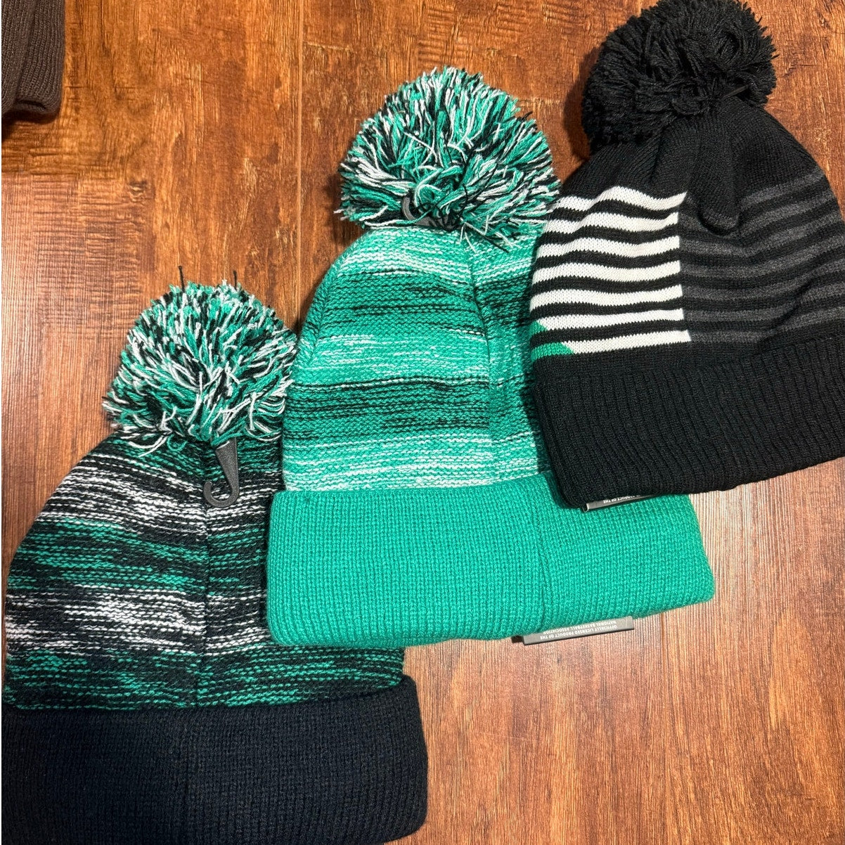 Boston Celtics NBA Beanie Hat Bundle of 3 NWT Ultra Game Green Black White