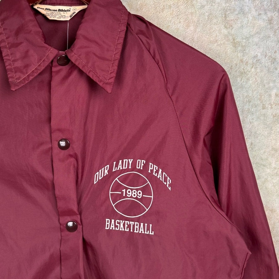 VTG 80s Basketball Windbreaker Jacket S