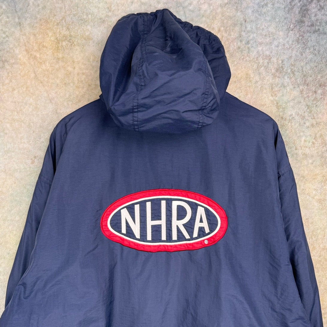 VTG 90s NHRA Racing Puffer Jacket XL