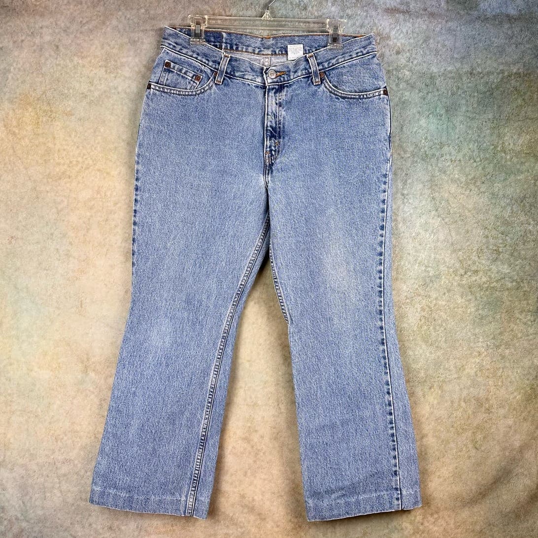 Vintage Levis 517 Bootcut Denim Jeans Low Rise 13Jr Slim Fit