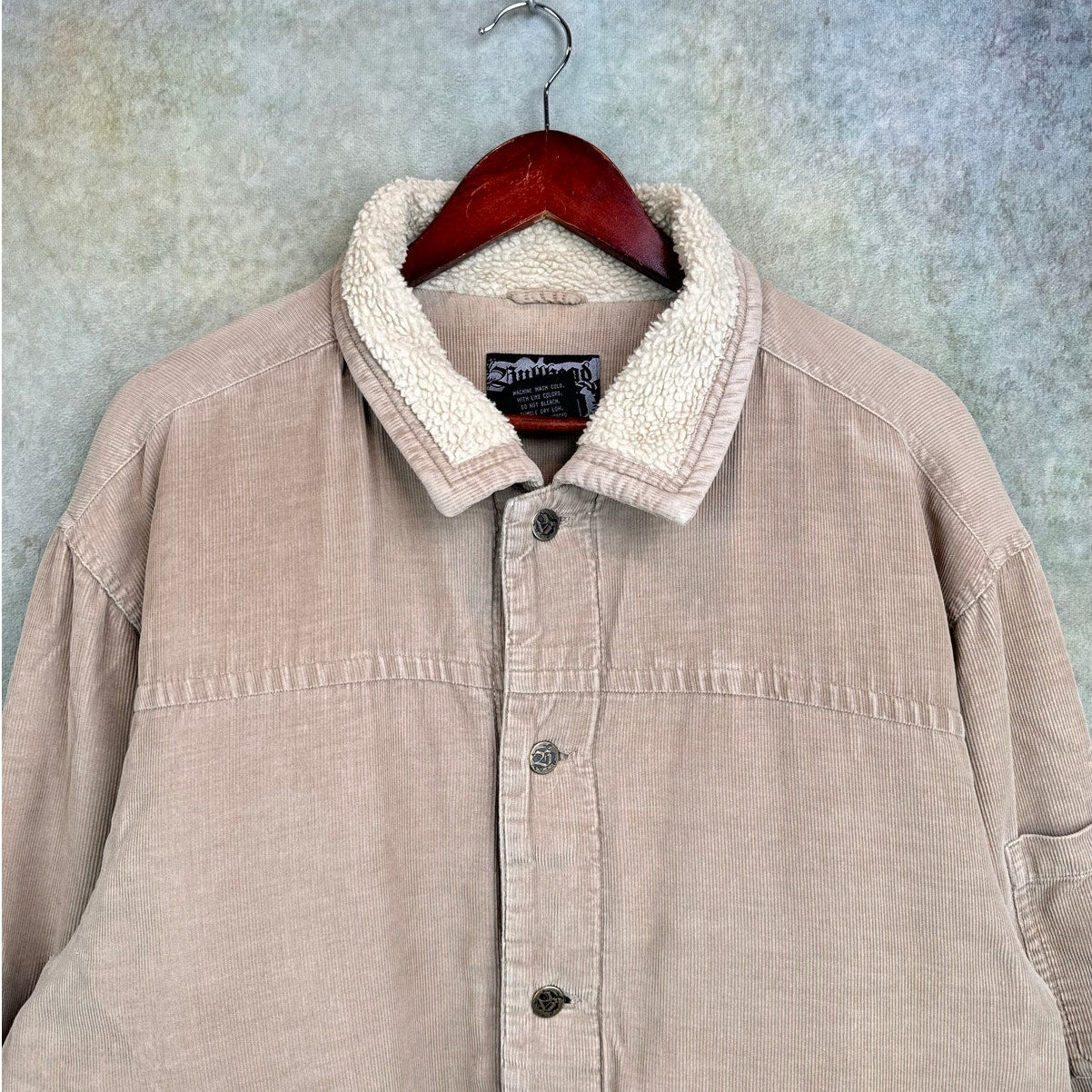 VTG 90s Wool Lined Corduroy Jacket L