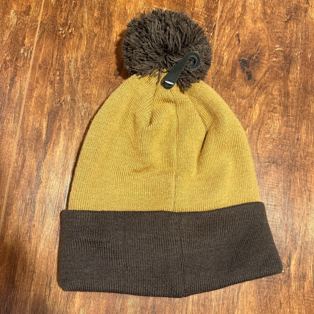 Atlanta Hawks NBA Beanie Hat Ultra Game NWT 30 MSRP Brown Tan Basketball Sports