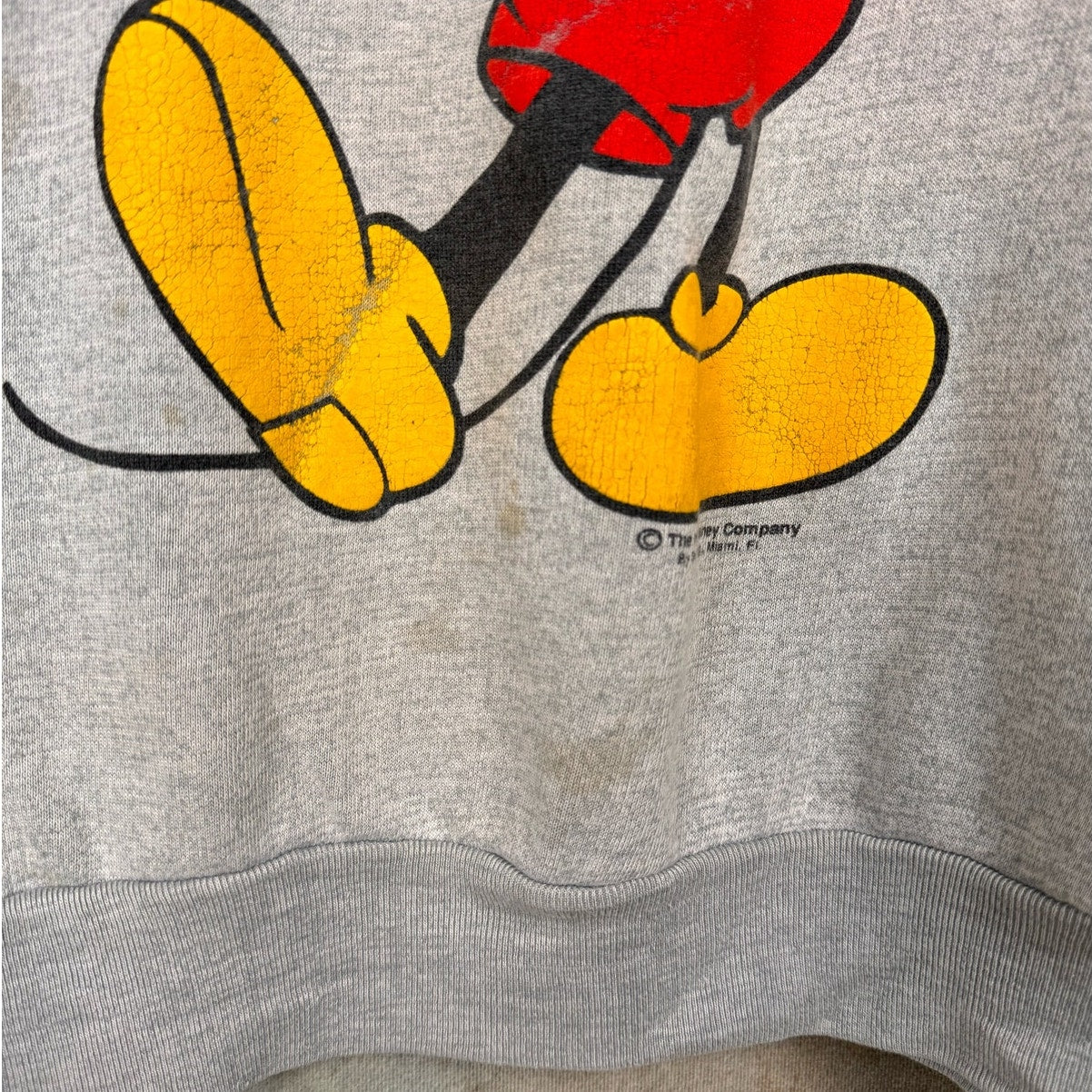 VTG 80s Disney Mickey Mouse Sweatshirt L