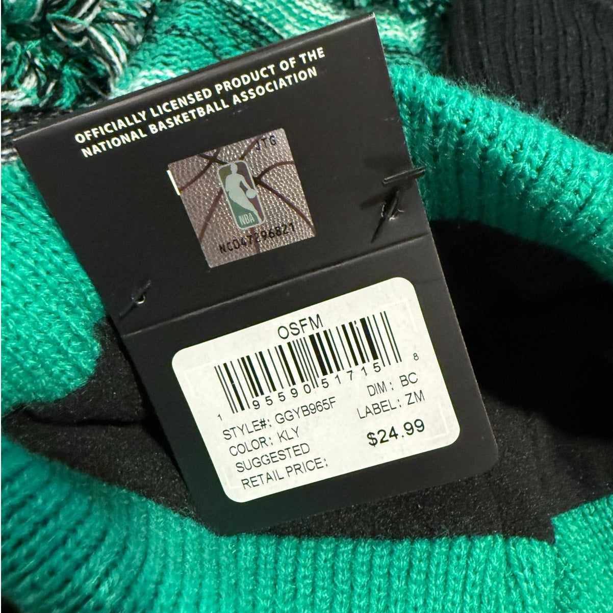 Boston Celtics NBA Beanie Hat Bundle of 3 NWT Ultra Game Green Black White