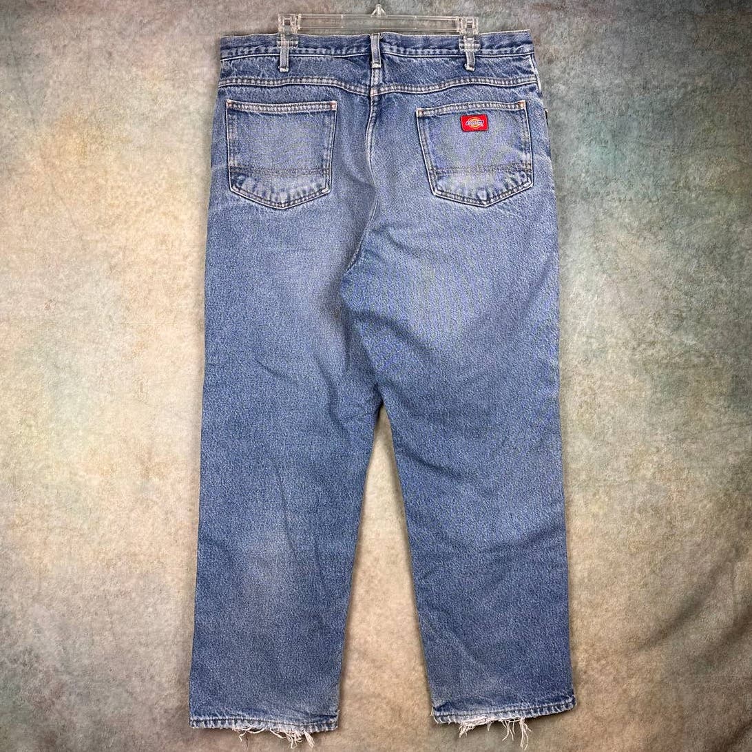Vintage Dickies Denim Jeans 38x30 Flannel Lined