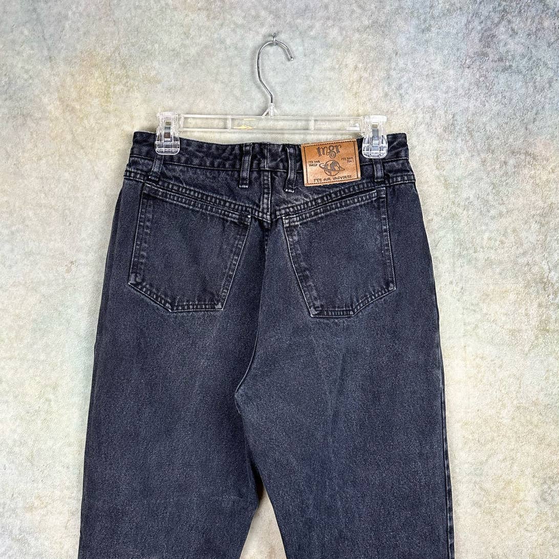 Vintage 90s Black Denim Jeans Size 13
