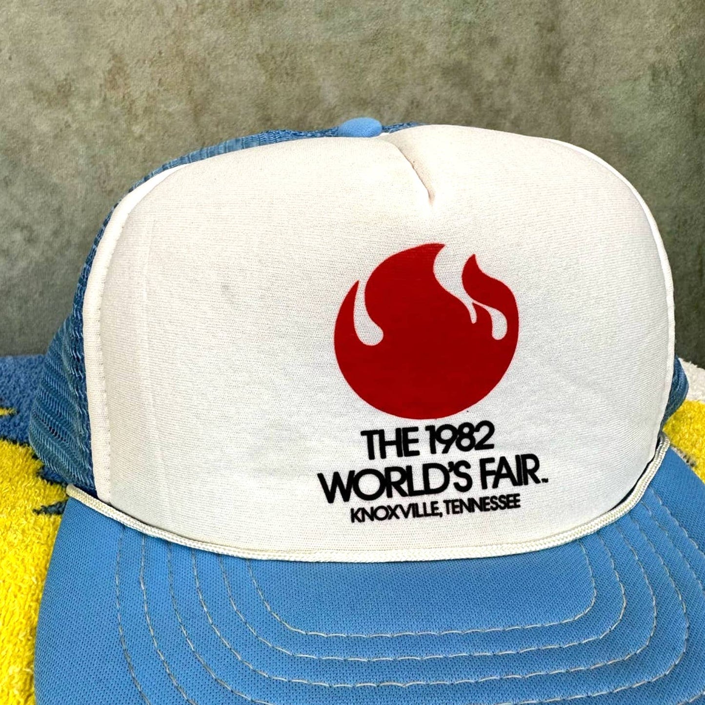 Vintage 80s World fair Trucker Hat