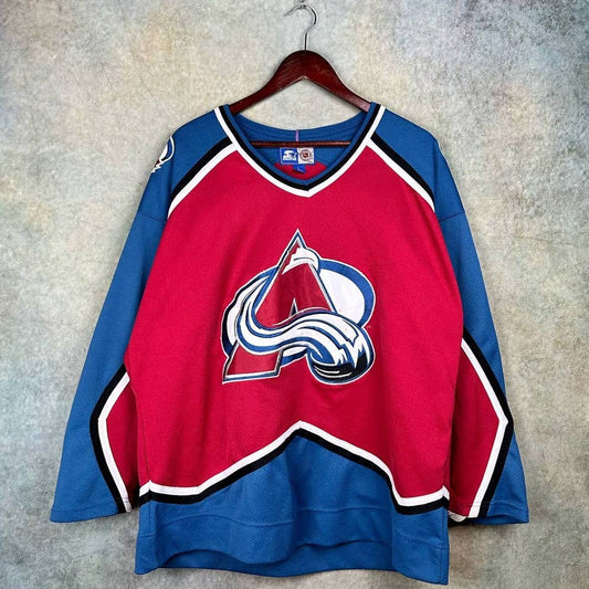 Vintage 90s Colorado Avalanche Hockey Jersey L