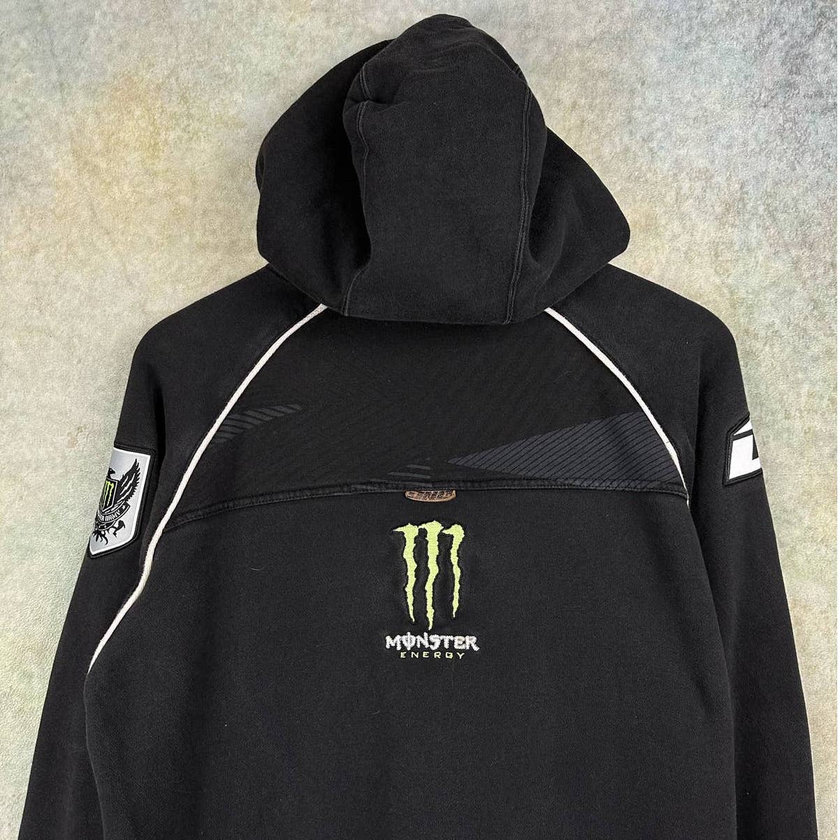 Monster y2k zip up hoodie top