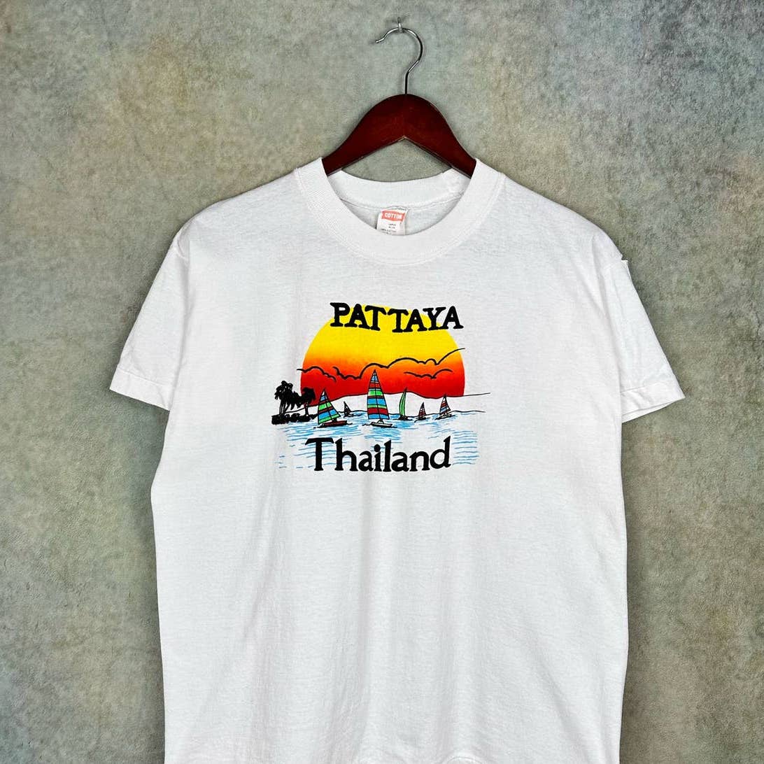 Vintage 80s Thailand Travel T Shirt M