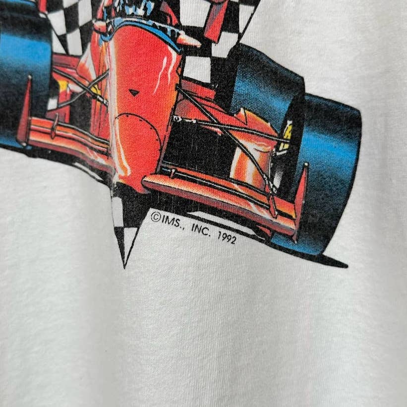 Vintage 90s Indianapolis 500 Racing T Shirt L