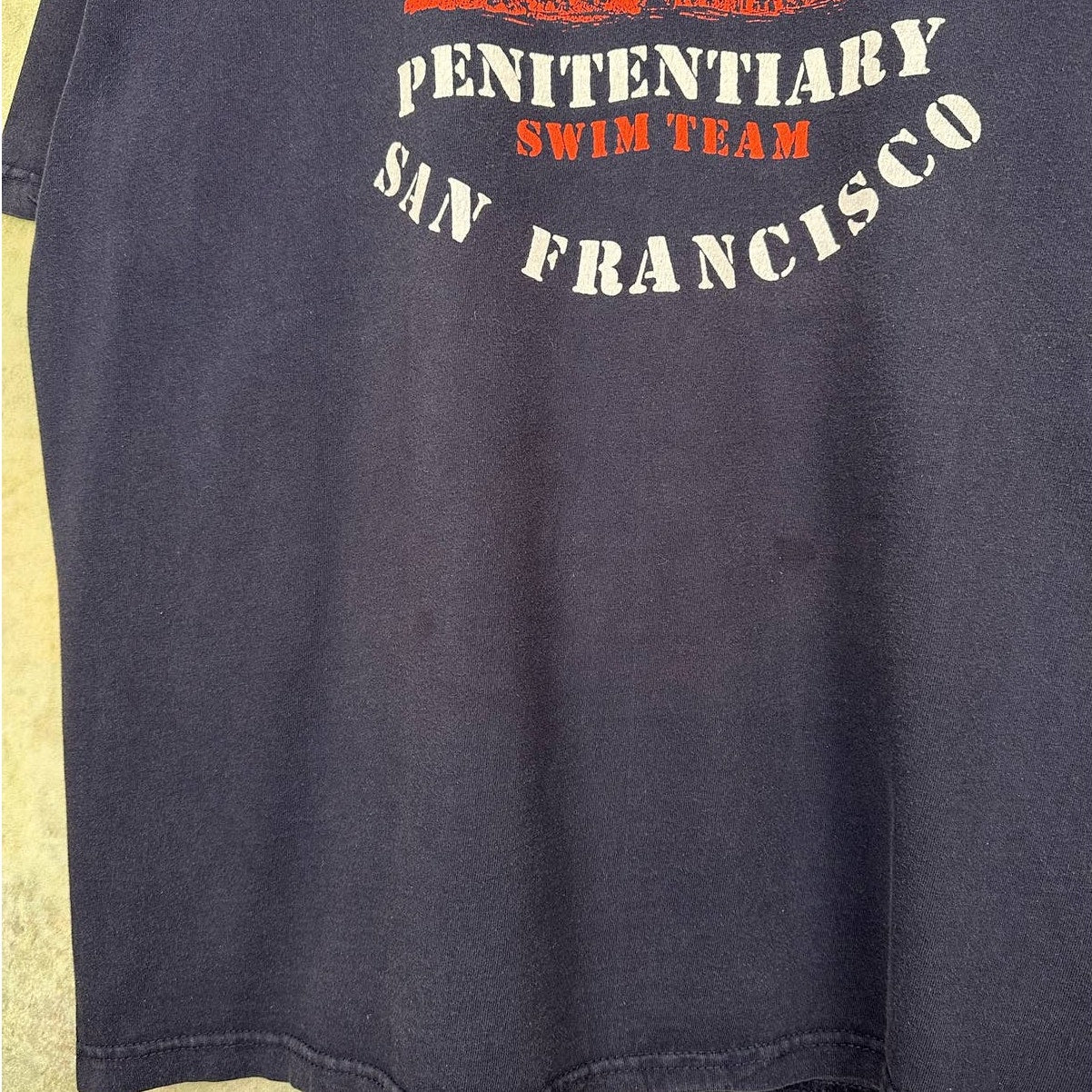 Vintage Alcatraz Penitentiary Swim Team T Shirt XL