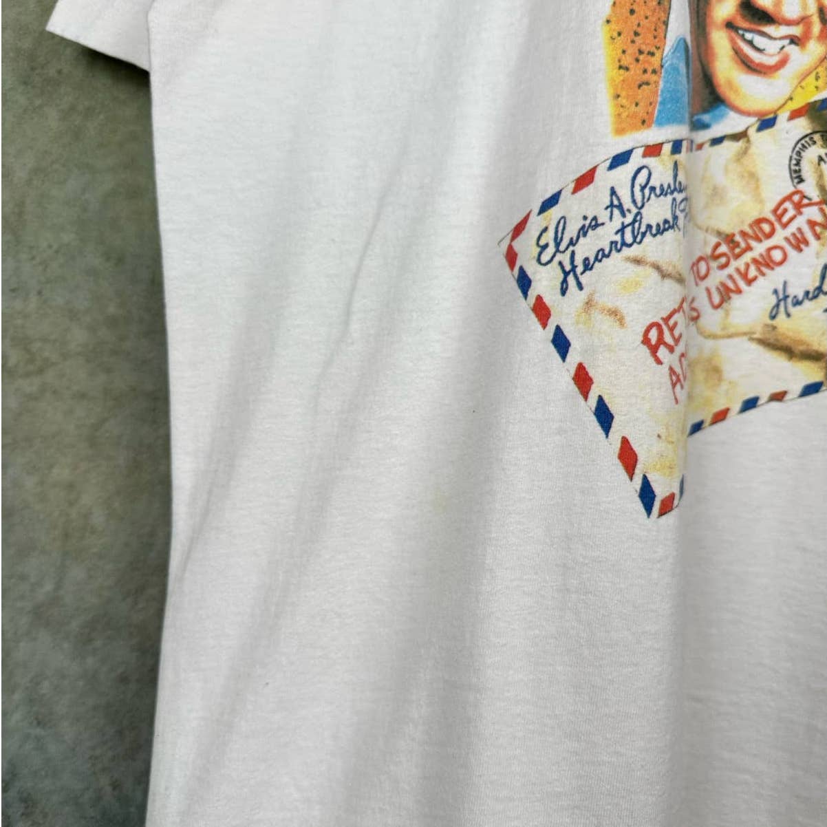 Vintage Elvis Presley Stamp T Shirt XL