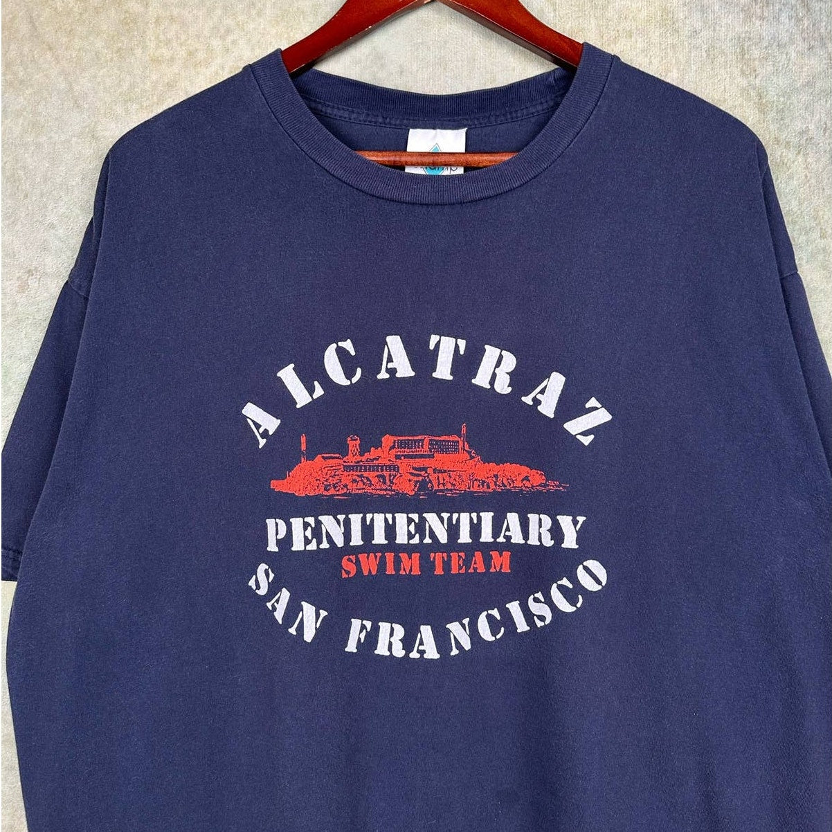 Vintage Alcatraz Penitentiary Swim Team T Shirt XL