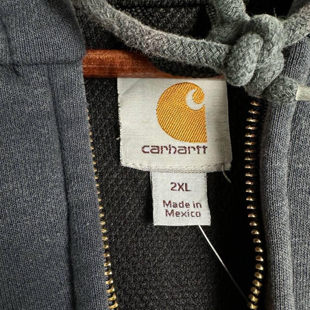 Vintage Carhartt Full Zip Hoodie Jacket 2XL