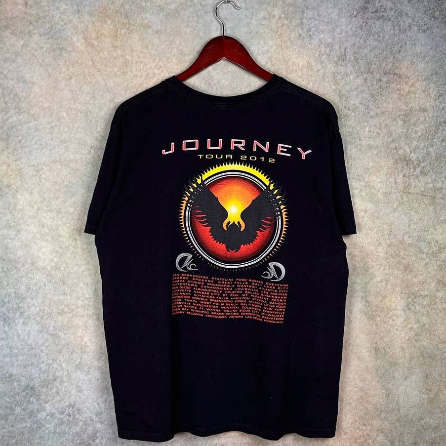 2012 Journey Band Concert Tour T Shirt L