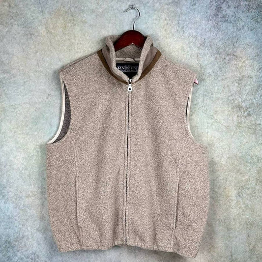 Vintage Fleece Vest Full Zip M