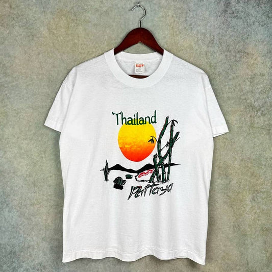 Vintage 80s Thailand Travel T Shirt M