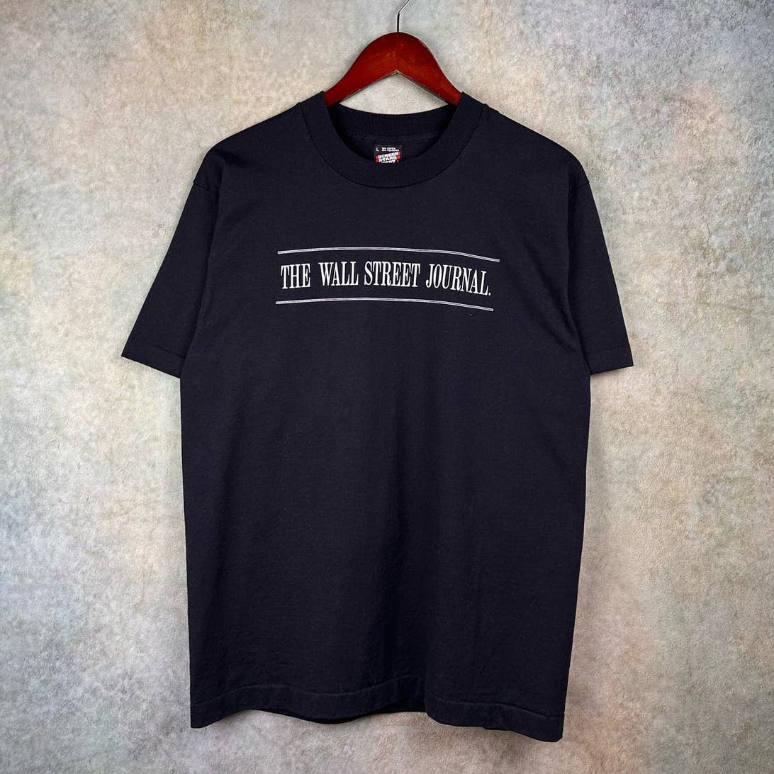 Vintage The Wall Street Journal T Shirt L Screen Stars