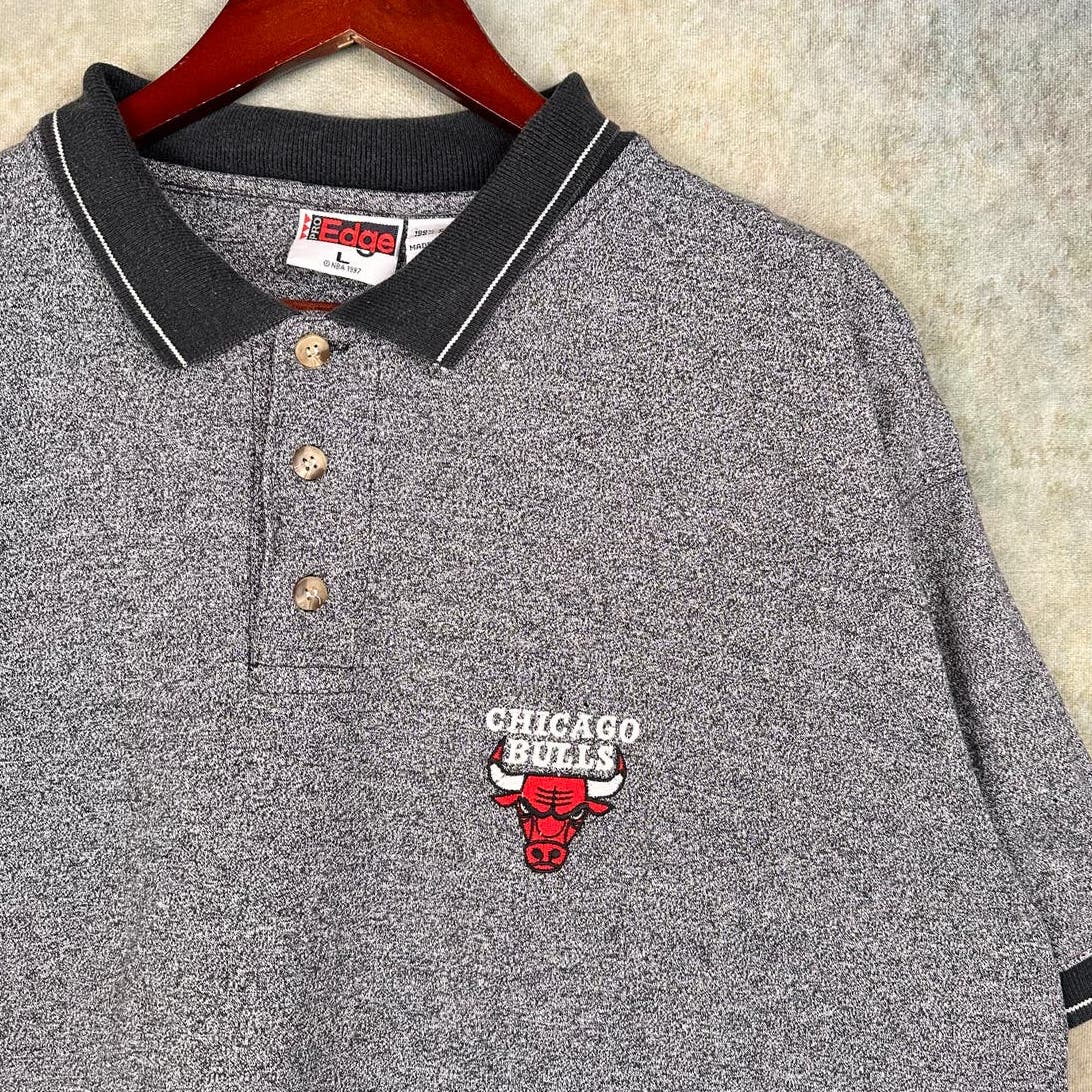 Vintage Chicago Bulls NBA Polo Shirt L