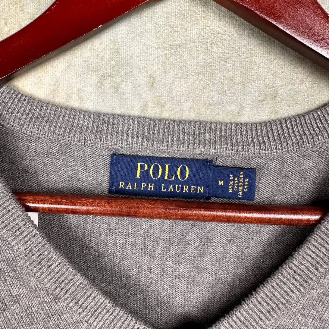 Polo Ralph Lauren Knit Sweater M V Neck Pima Cotton