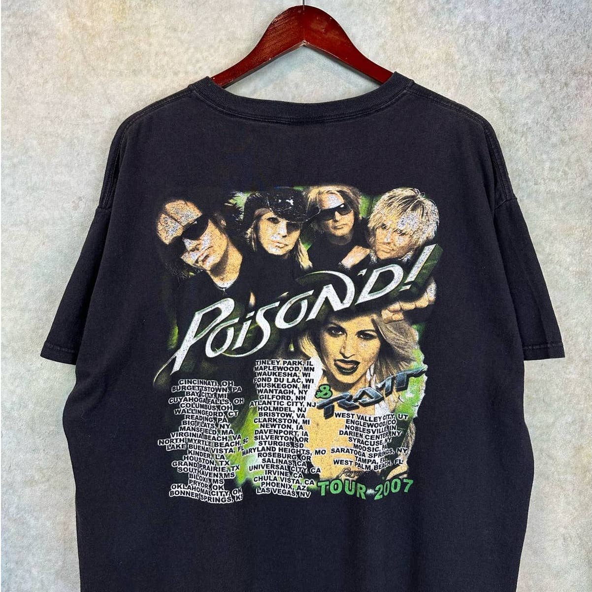 Y2K Poison Band Tour T Shirt – Thrift Haven Vintage & Streetwear