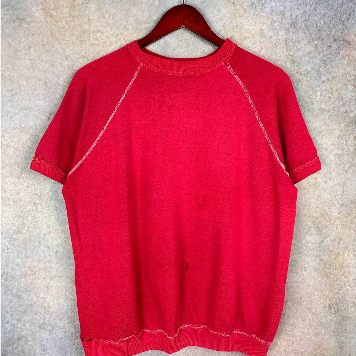 Vintage 1960s Short Sleeve Sweatshirt M