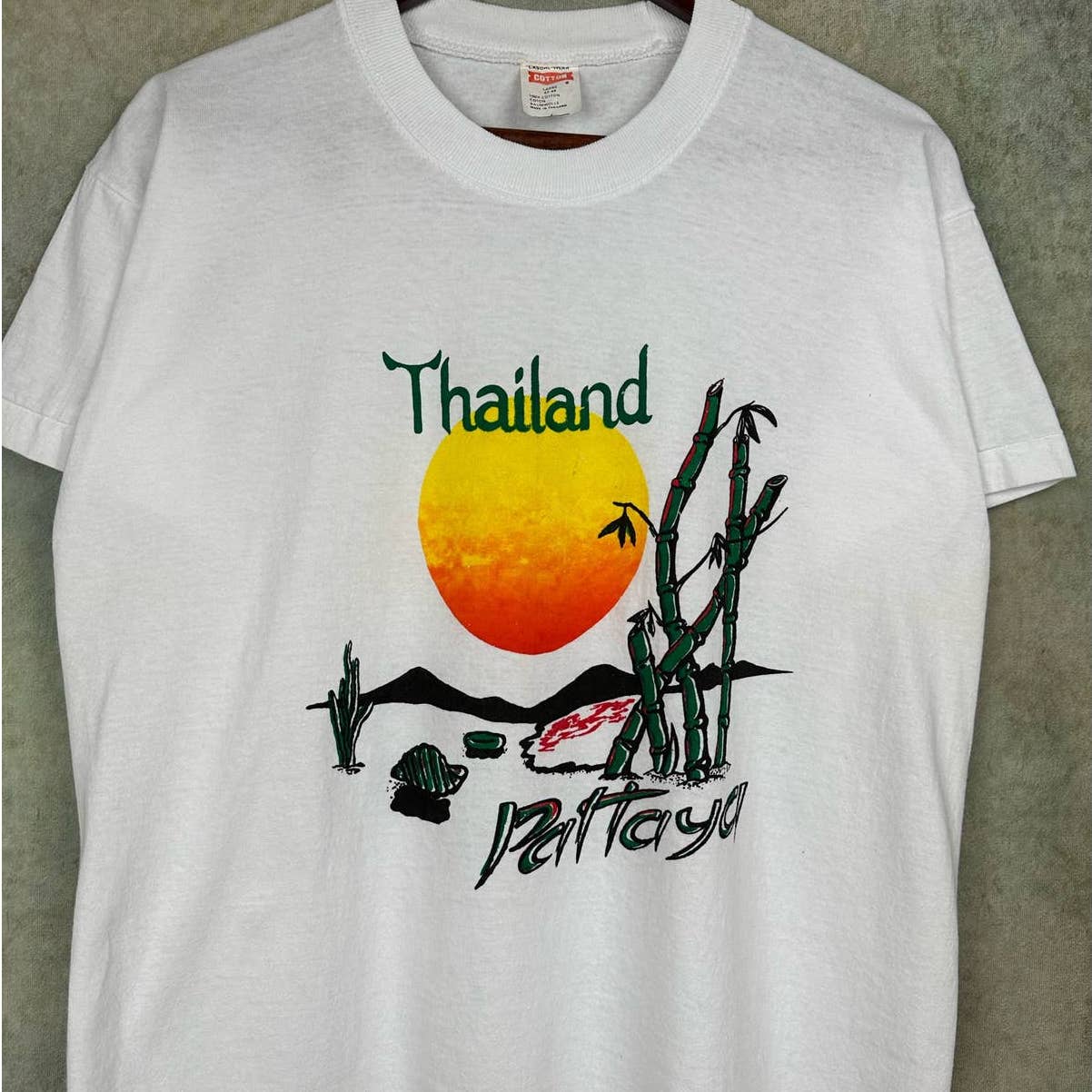 Vintage 80s Thailand Travel T Shirt M