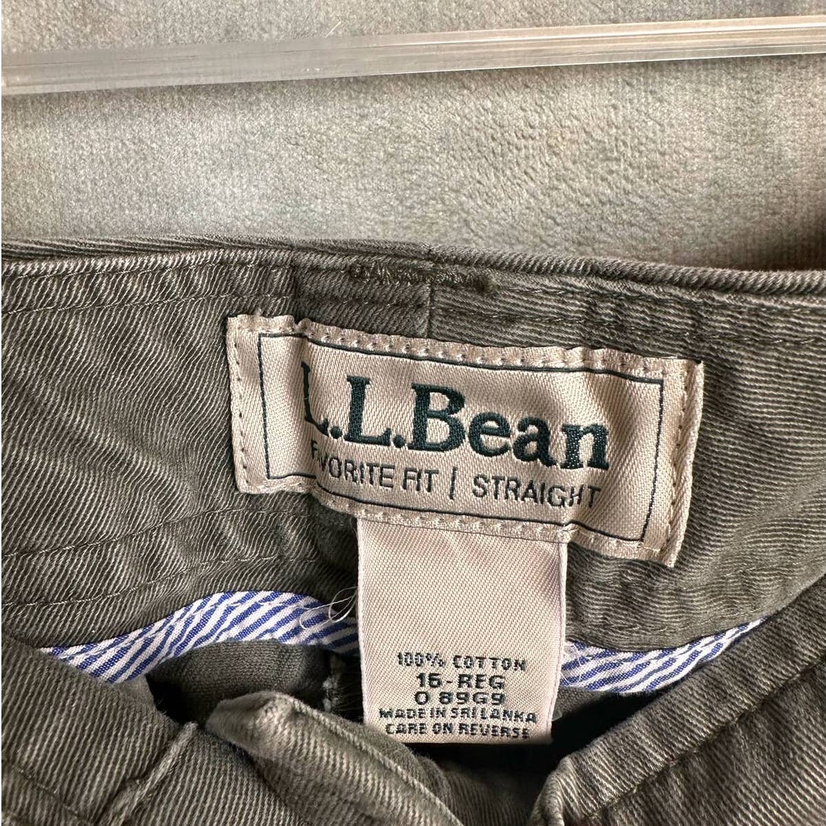 Vintage LL Bean Pants 16 Reg Green Straight Leg
