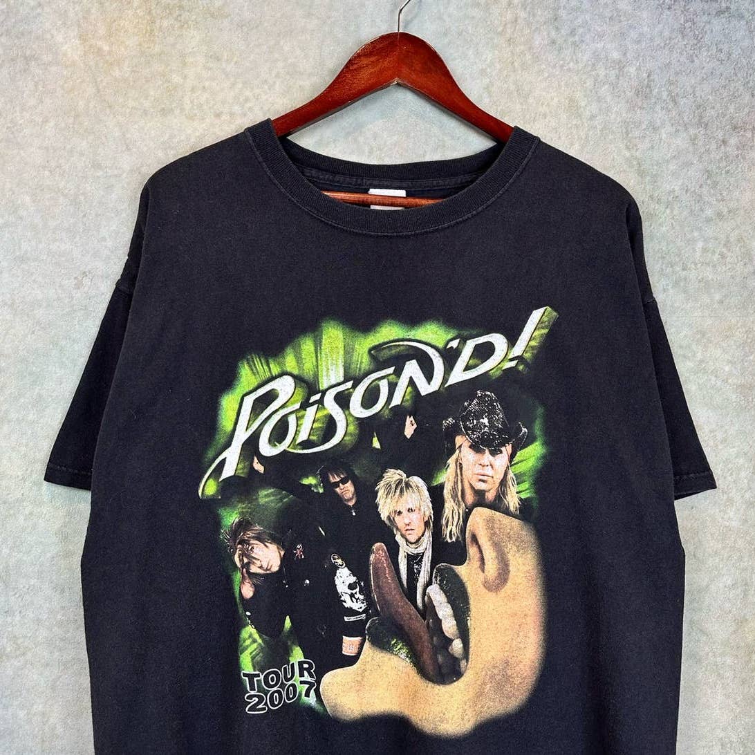 Y2K Poison Band Tour T Shirt