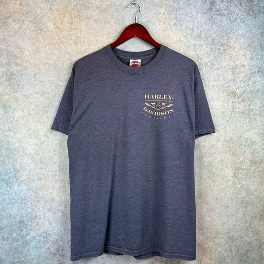 Harley Davidson T Shirt Gray L