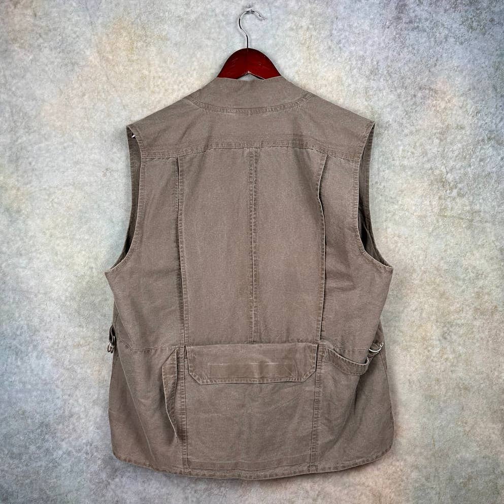 Vintage Utility Vest XL Indiana Jones Adventure Wear