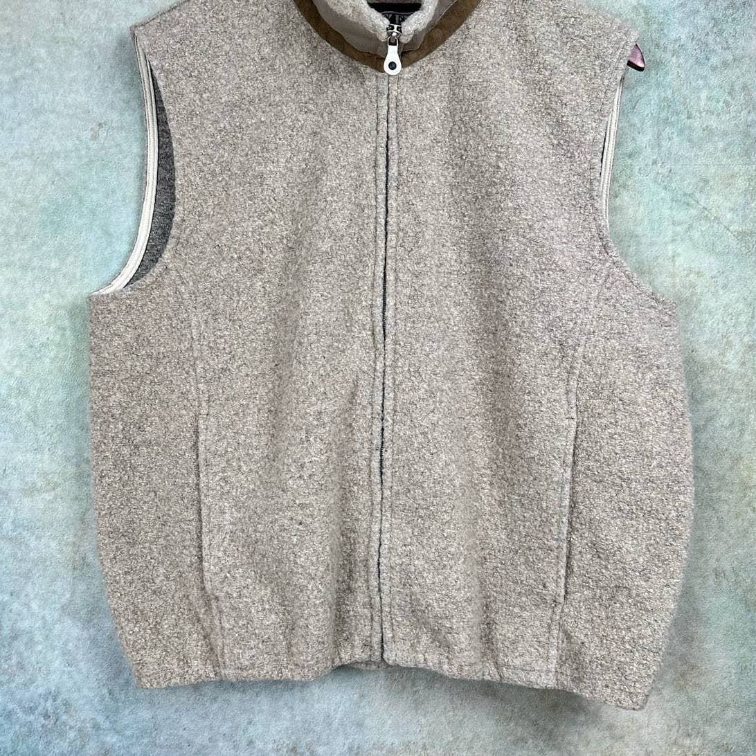 Vintage Fleece Vest Full Zip M