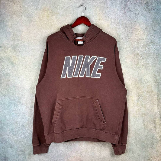 Vintage Nike Spell Out Hoodie  L