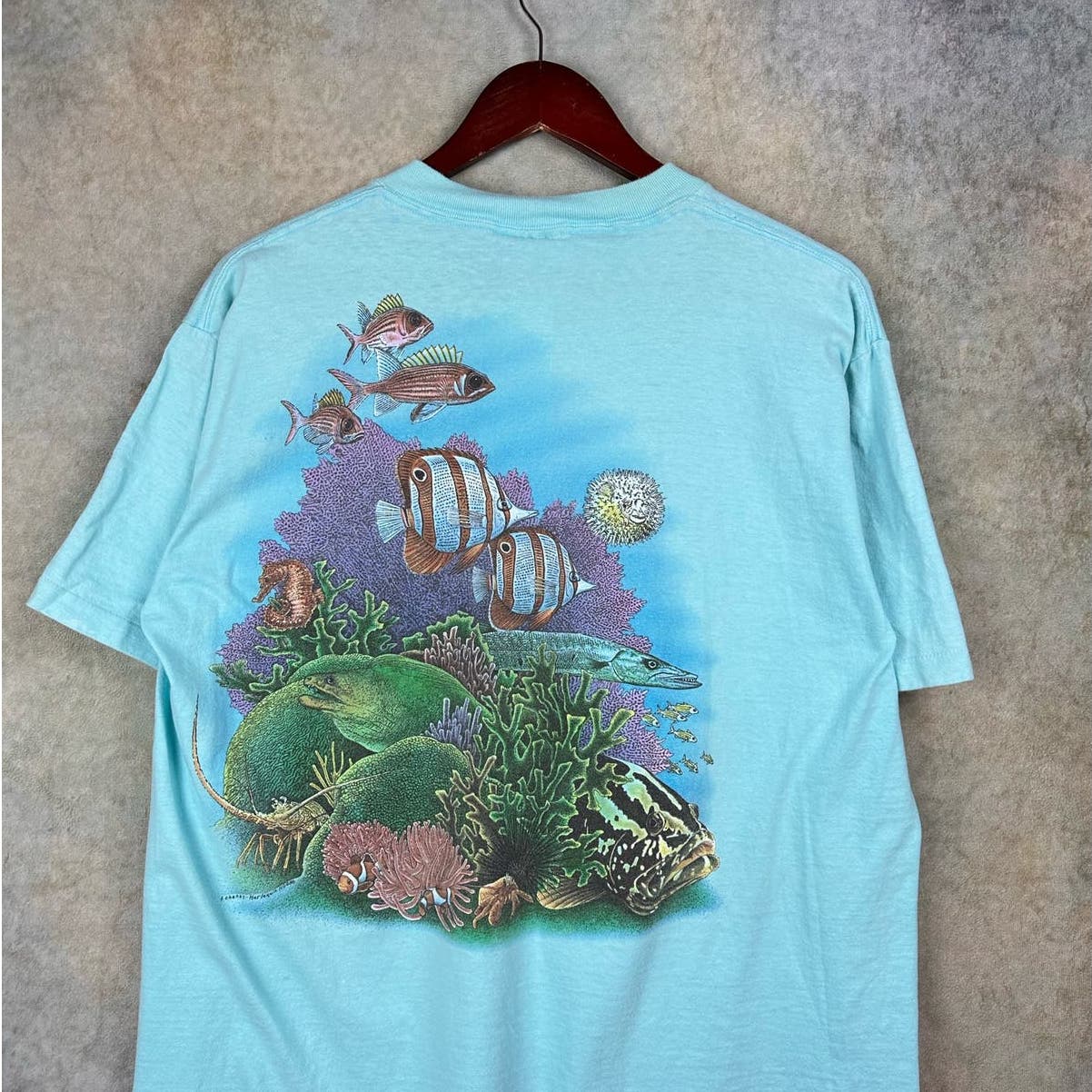 Vintage Fish T Shirt XL