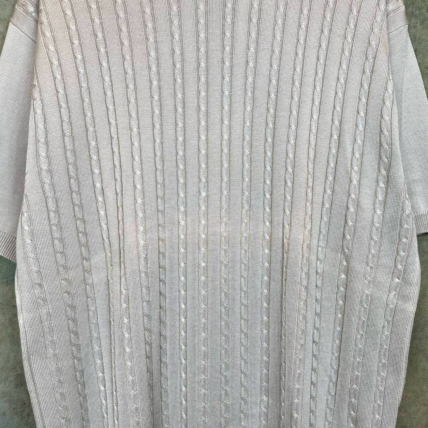 Vintage Cable Knit T Shirt XL