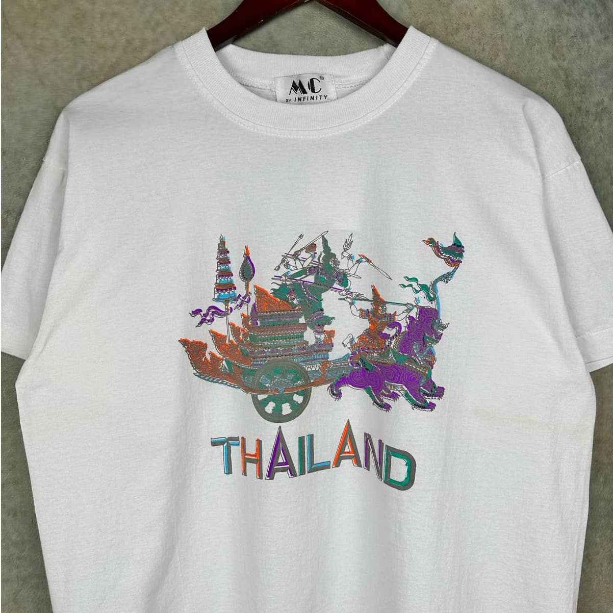Vintage 80s Thailand Travel T Shirt L