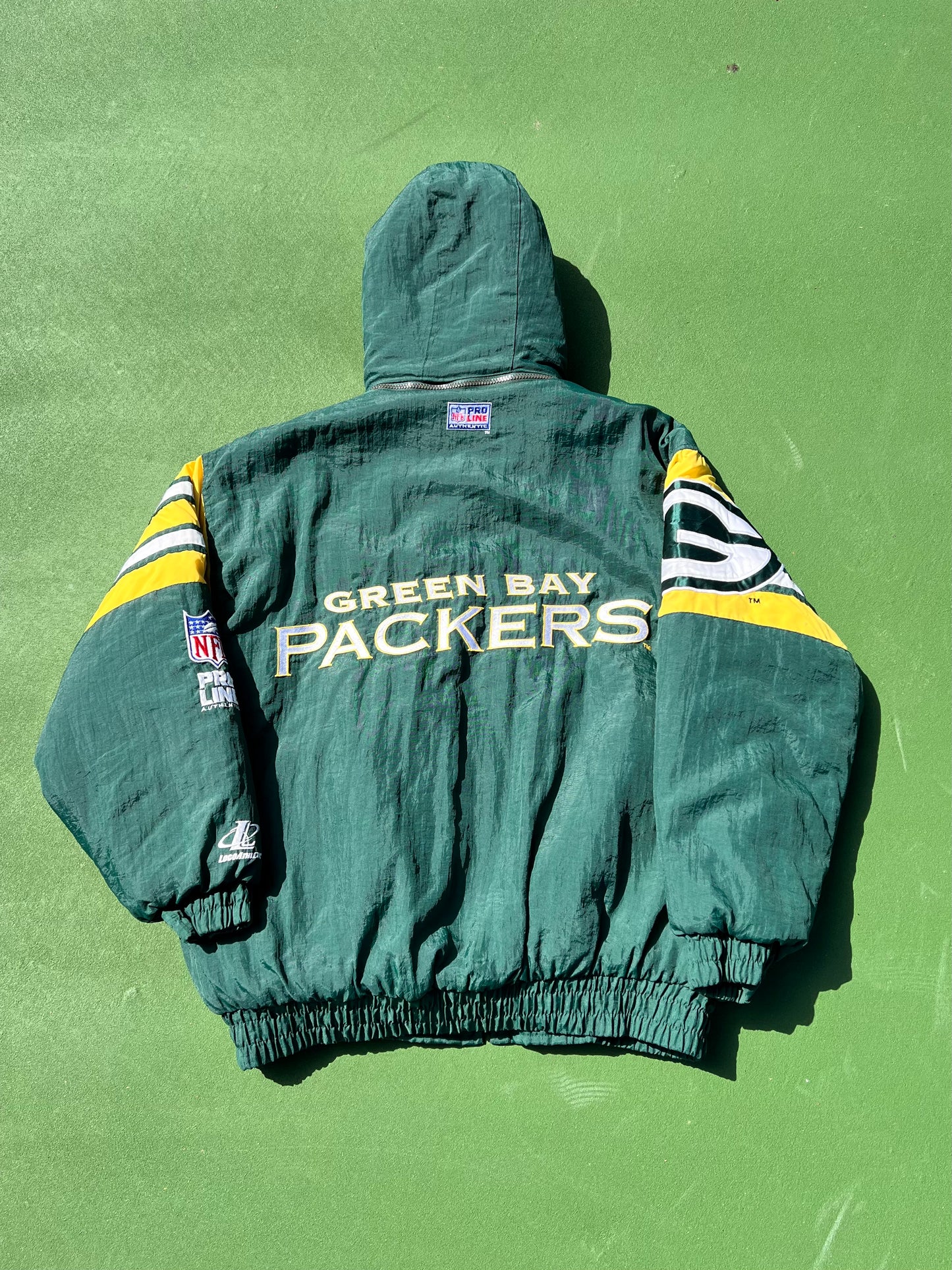 Vintage 90s Green Bay Packers Puffer Jacket