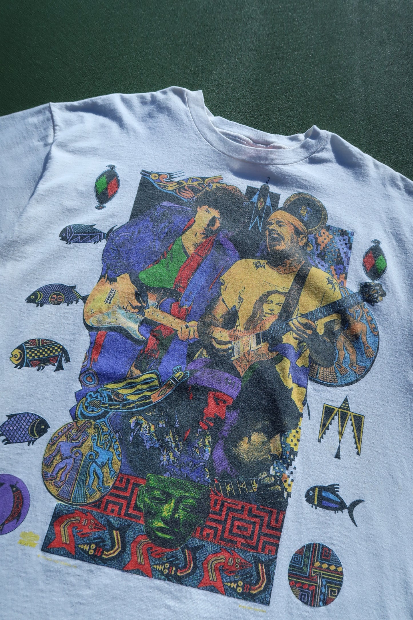 Vintage 1993 Bob Dylan Santana T Shirt