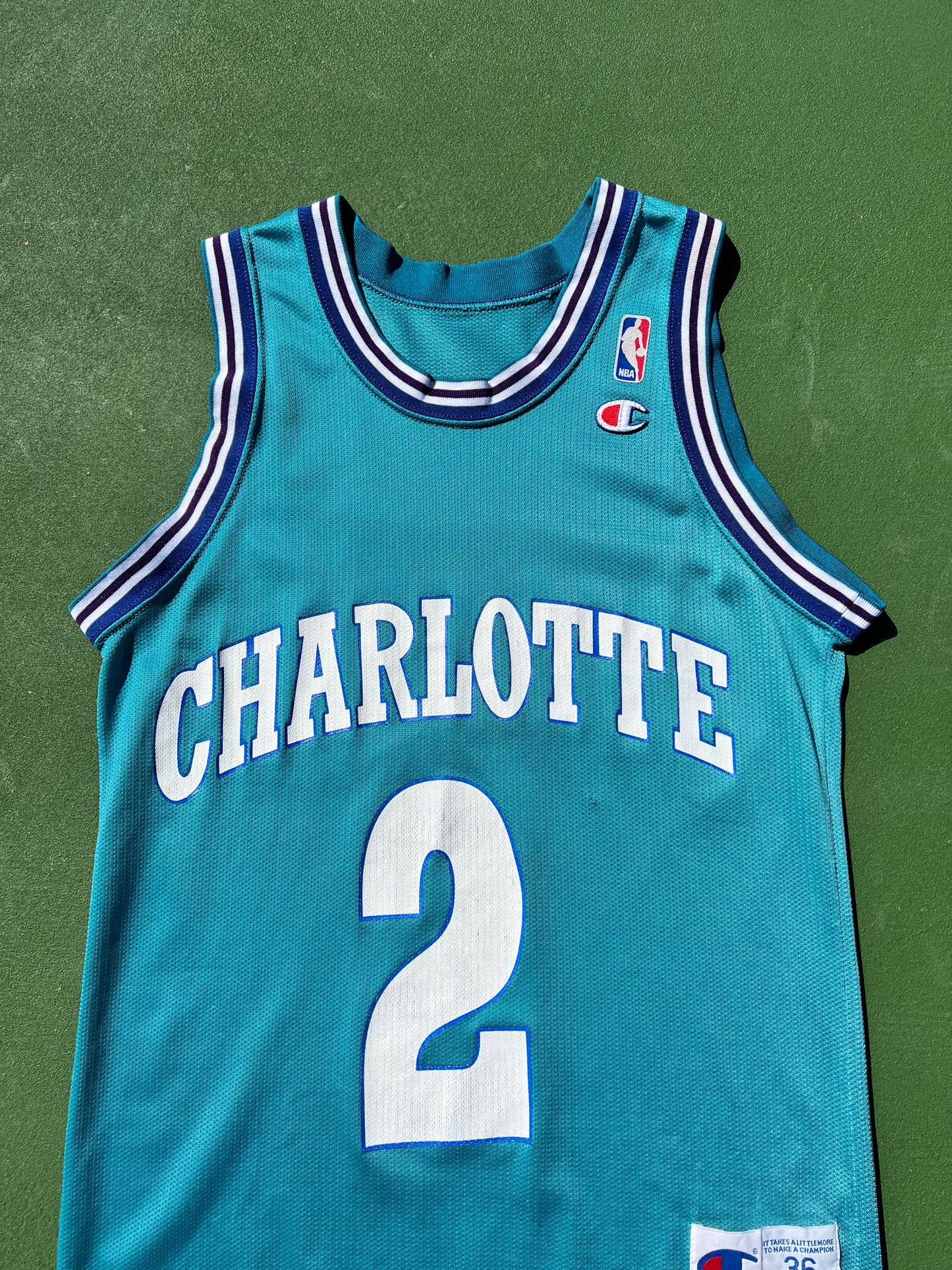 Larry johnson sales white hornets jersey