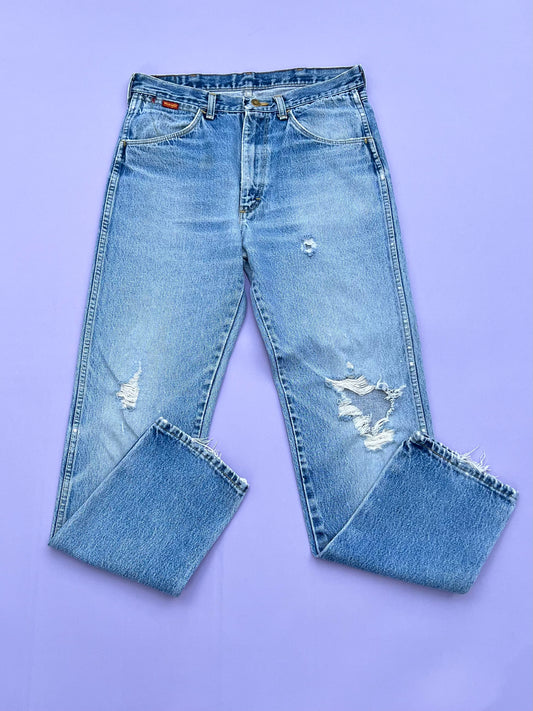 Vintage 90s Wrangler Distressed Denim Jeans