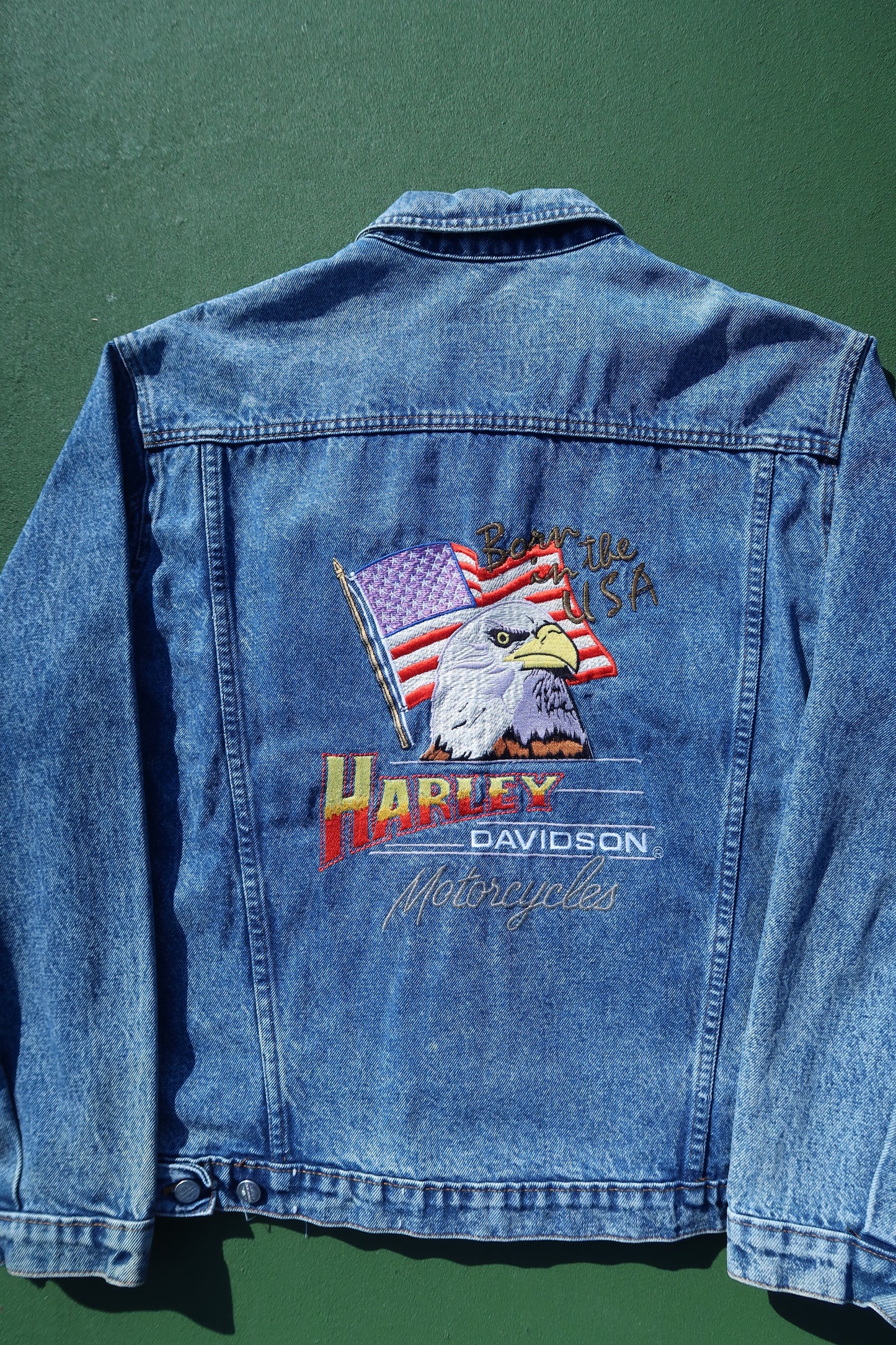 Vintage 90s Harley Davidson Denim Jacket